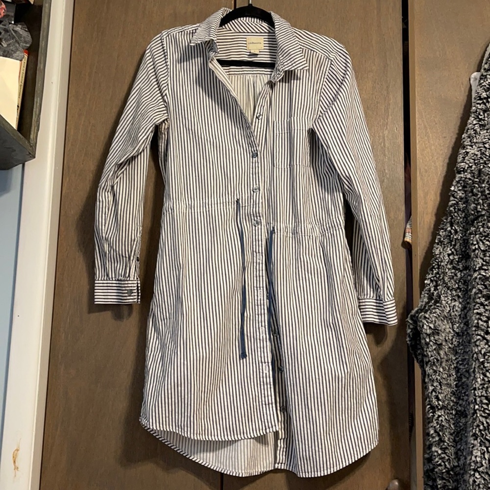 Striped Long Sleeve Dress